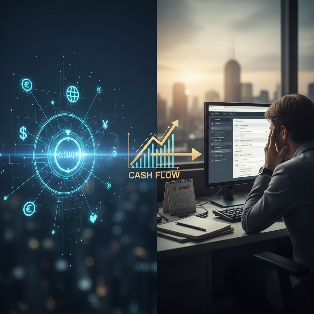 API vs. Portal Bancário: Como as Empresas que Automatizam seus Pagamentos Internacionais Ganham até 5 Dias de Fluxo de Caixa por Mês